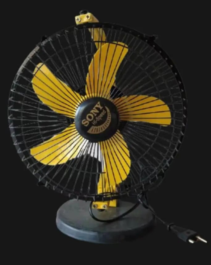 High Speed Table Fan 9 Inc Sony ( 1 Years Warranty) Steel Base 5 wings. 