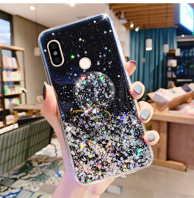 Phone case Vivo V17 Back cover Shiny Ring Glitter Soft Transparent