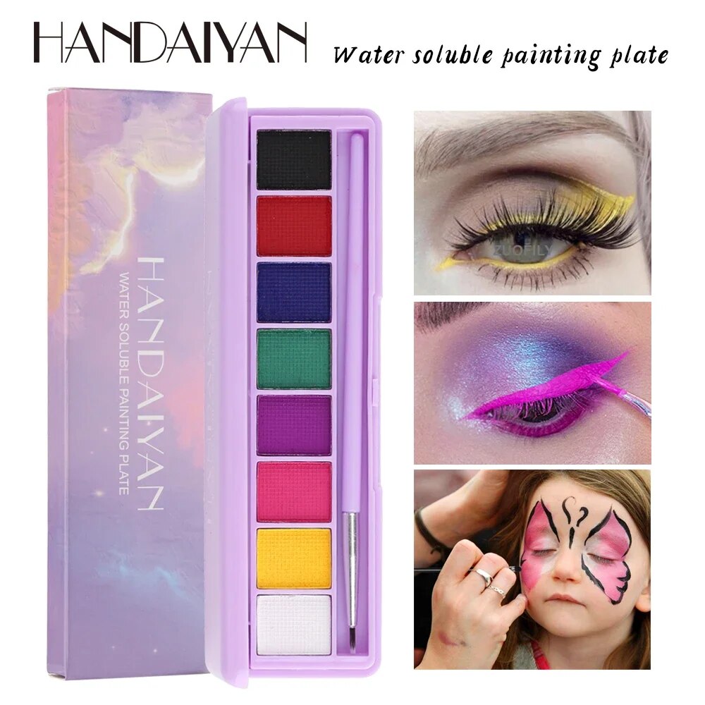 Water Activated Eyeliner UV Light Neon Pastels Eyeliner Pastel-Black Light UV Reactive Eyeliner Glow in Dark Eye liner Pigment. 
