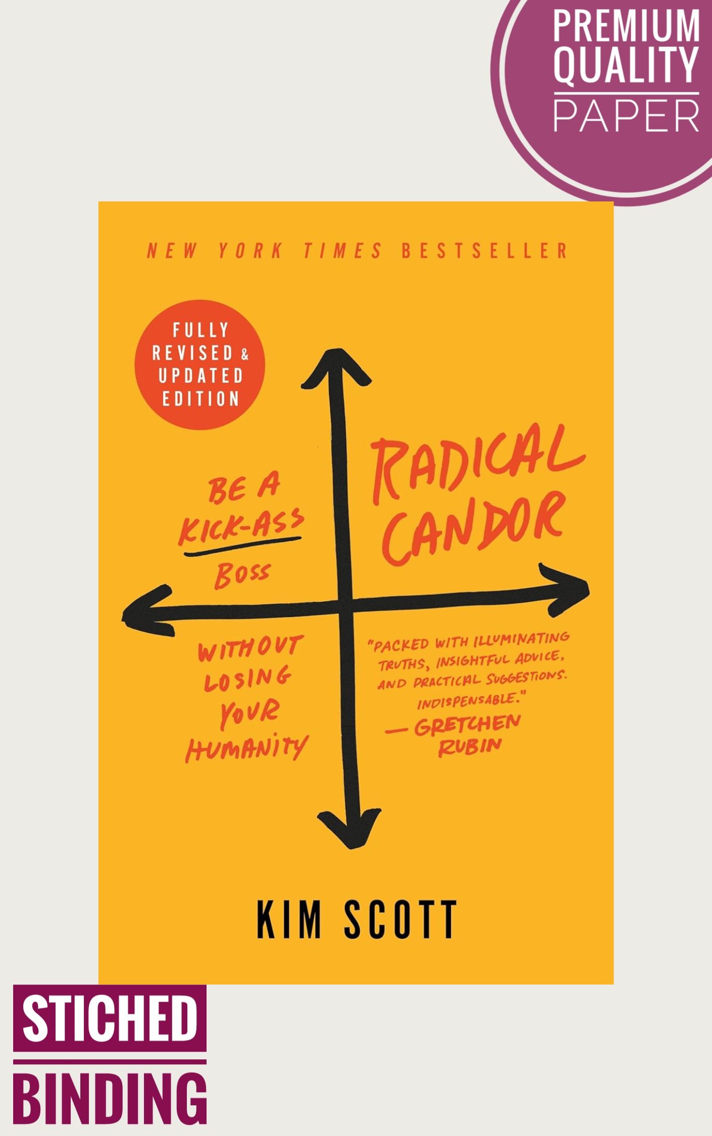 Radical Candor: Fully Revised & Updated Edition: Be a Kick-Ass Boss Without Losing Your Humanity by Kim Scott (Premium-Paperback)