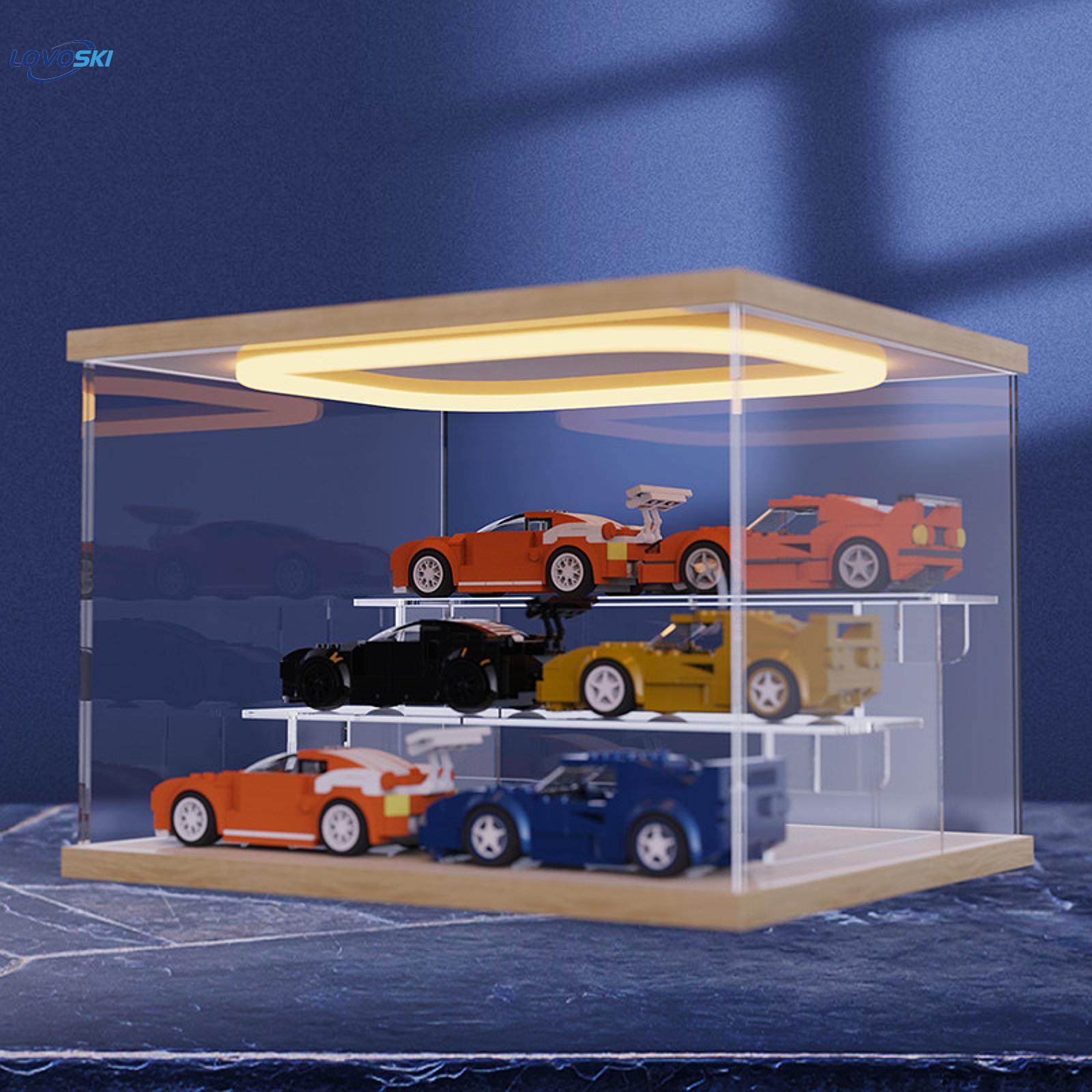 1/64 Scale Diecast Model Car Display Case Storage,1/64 Scale Model Shelf 16x10x8.9in 3Tiers