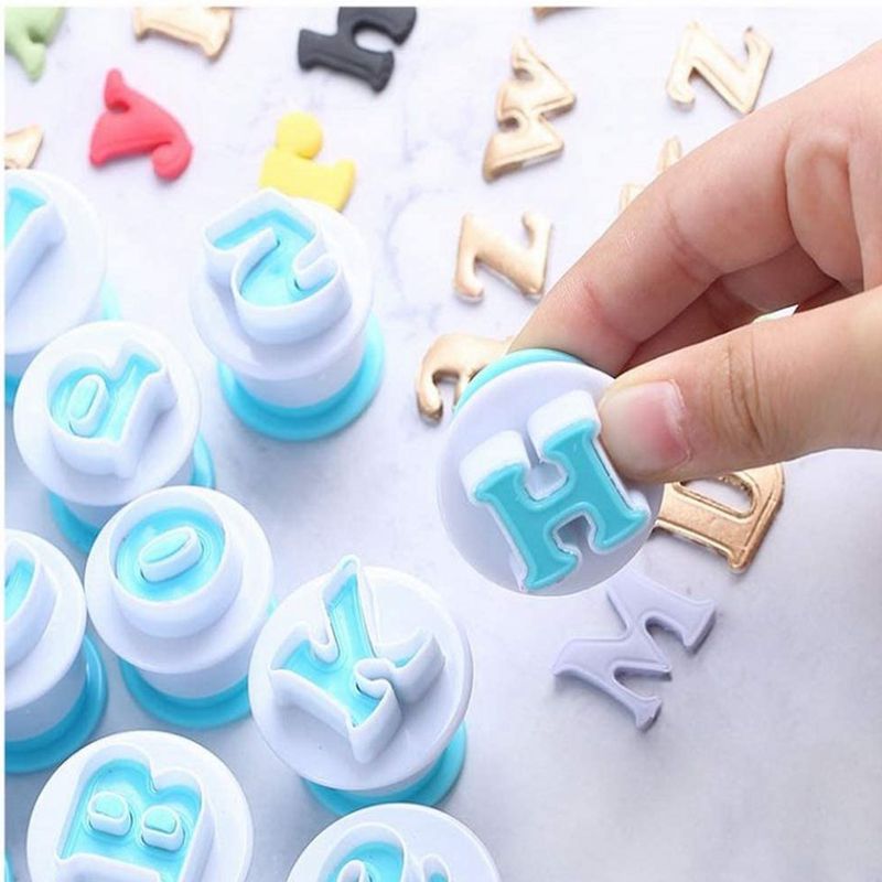 English Letters Cookie Cutter 3D Alphabet Number DIY Cake Decorating Tools. 