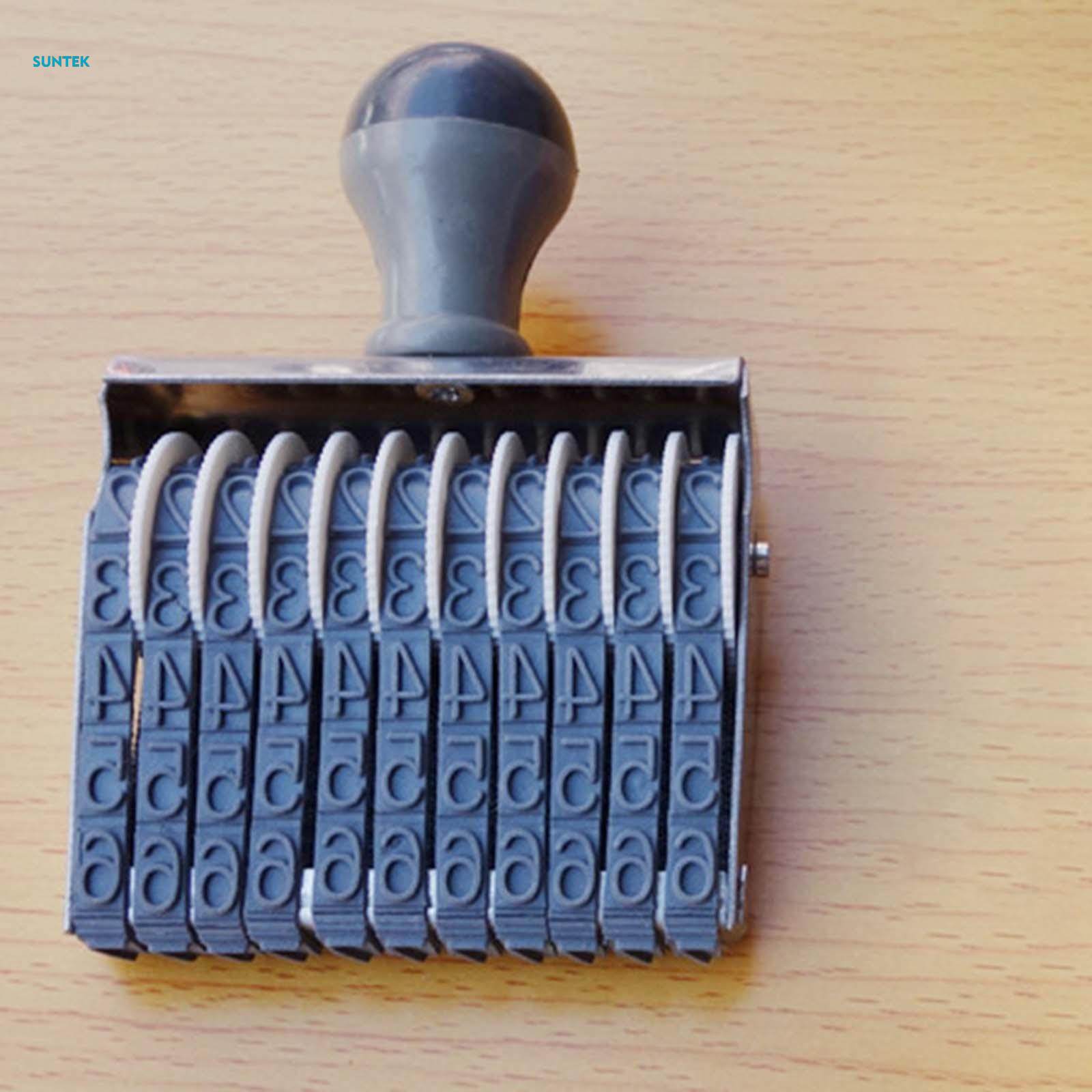 Rubber Number Stamp Roller Stamp 11 Bands Creative Numeric Rolling ...