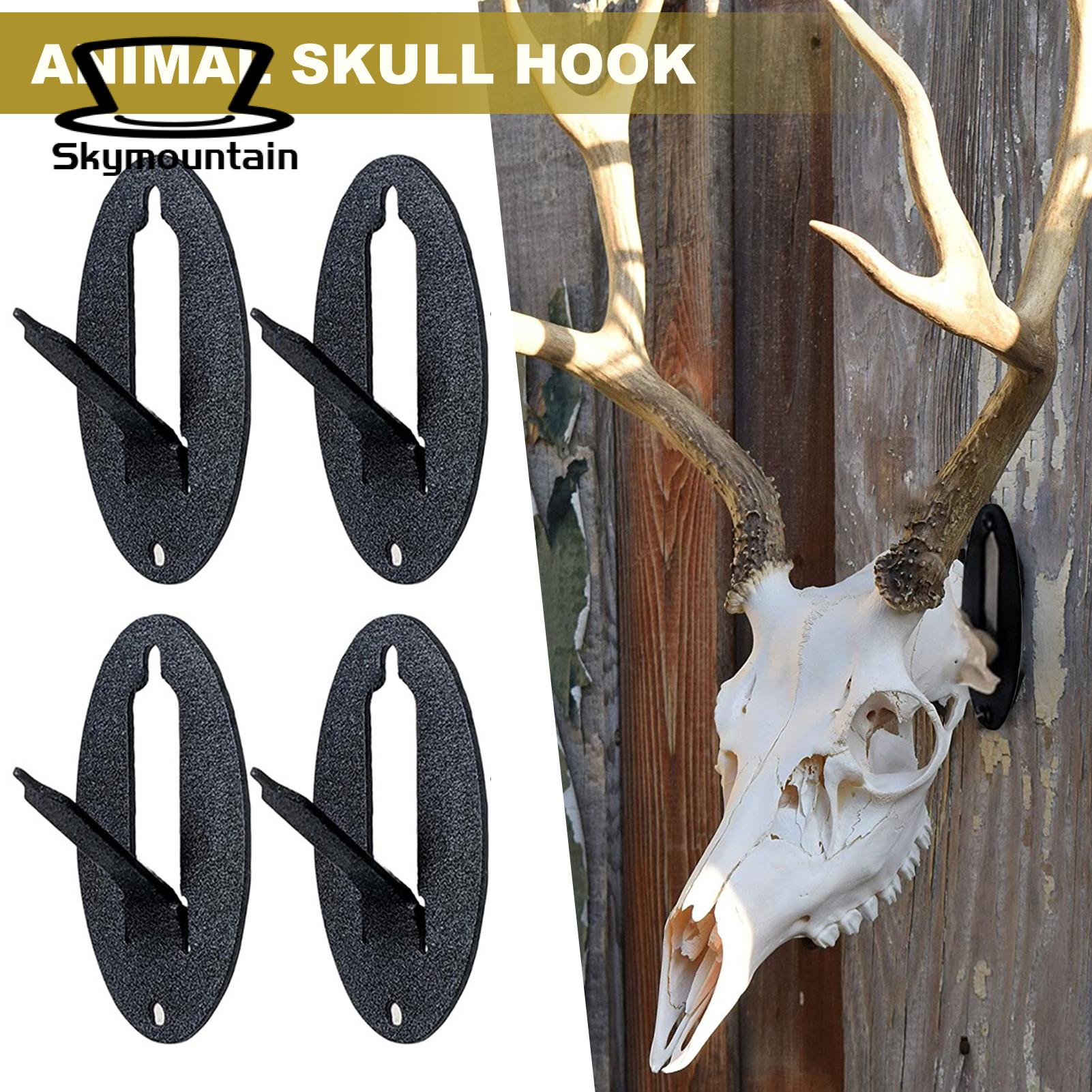 Cow Skull Mount 6pcs Deer Skull Hook Wall Mount Strong Load-bearing Rustproof Display Stand for Animal Skulls Quick Install Buyers' Choice Deer Skull Stand. 