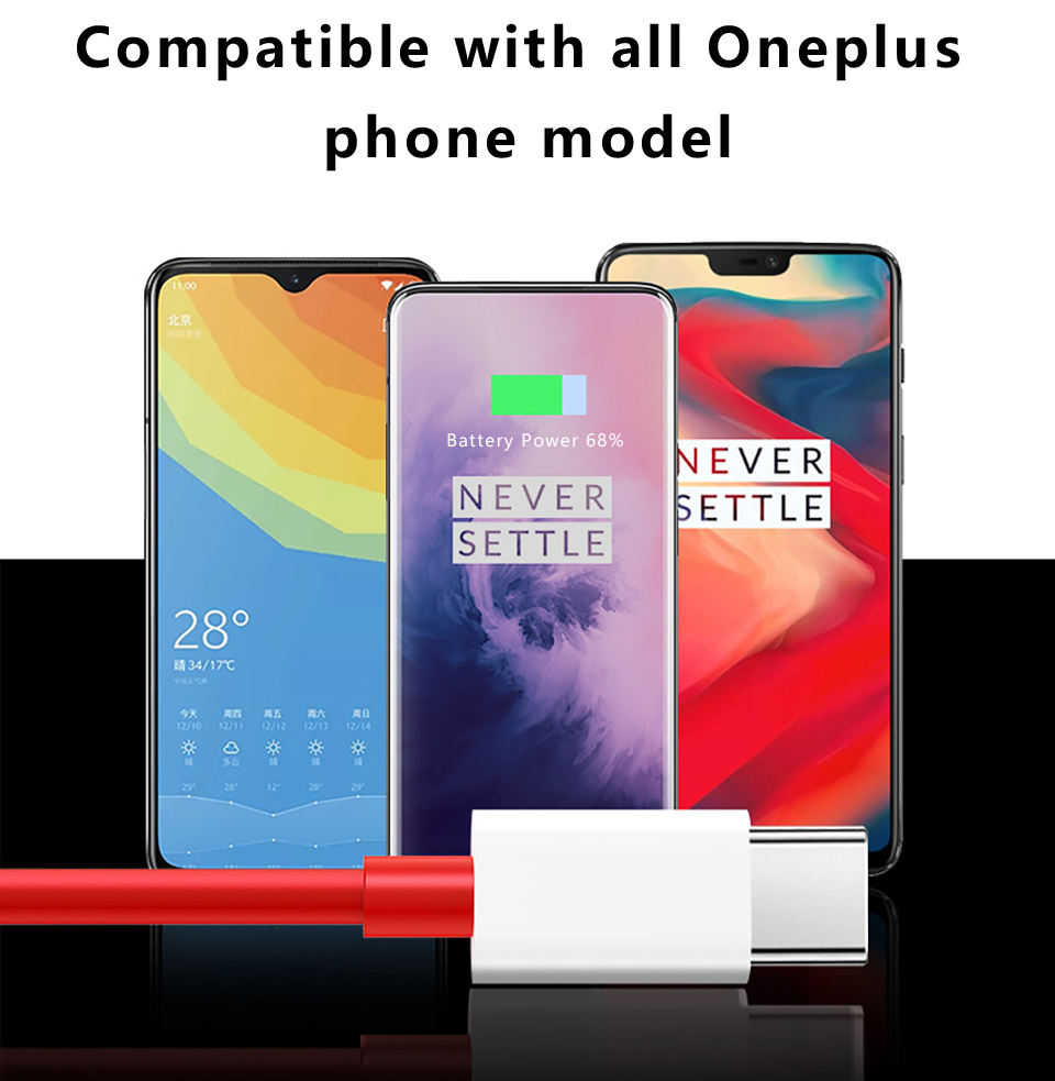 Original Oneplus Cable Usb Type C 100w 80w 65w Supervooc Charging Tipo C Warp Charge Cabel One Plus 12 11 11R 10T Nord 3 Ace 3. 
