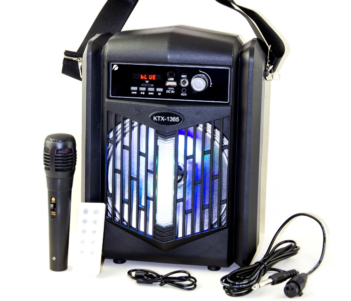 Bluetooth speaker KTX-1365 20 Watts With Mic - Black. 