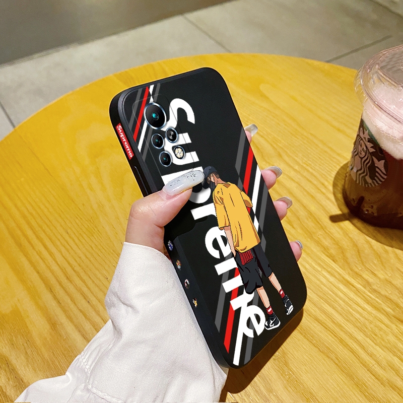 Chenyyka for Infinix Note 11 pro case thin original side edge square phone case silicone casing fashion cool boys full back cover camera cases shockproof protection softcase