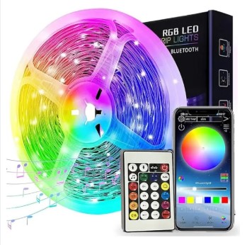 Best Quality 1-20 Meter LED Light Strip TV LED Backlight USB RGB 2835 Color Strip Music Synchronized Color Changing Remote Plus App Control 5Volt Halloween Decorative Night Light Suitable for Home Party Holidays