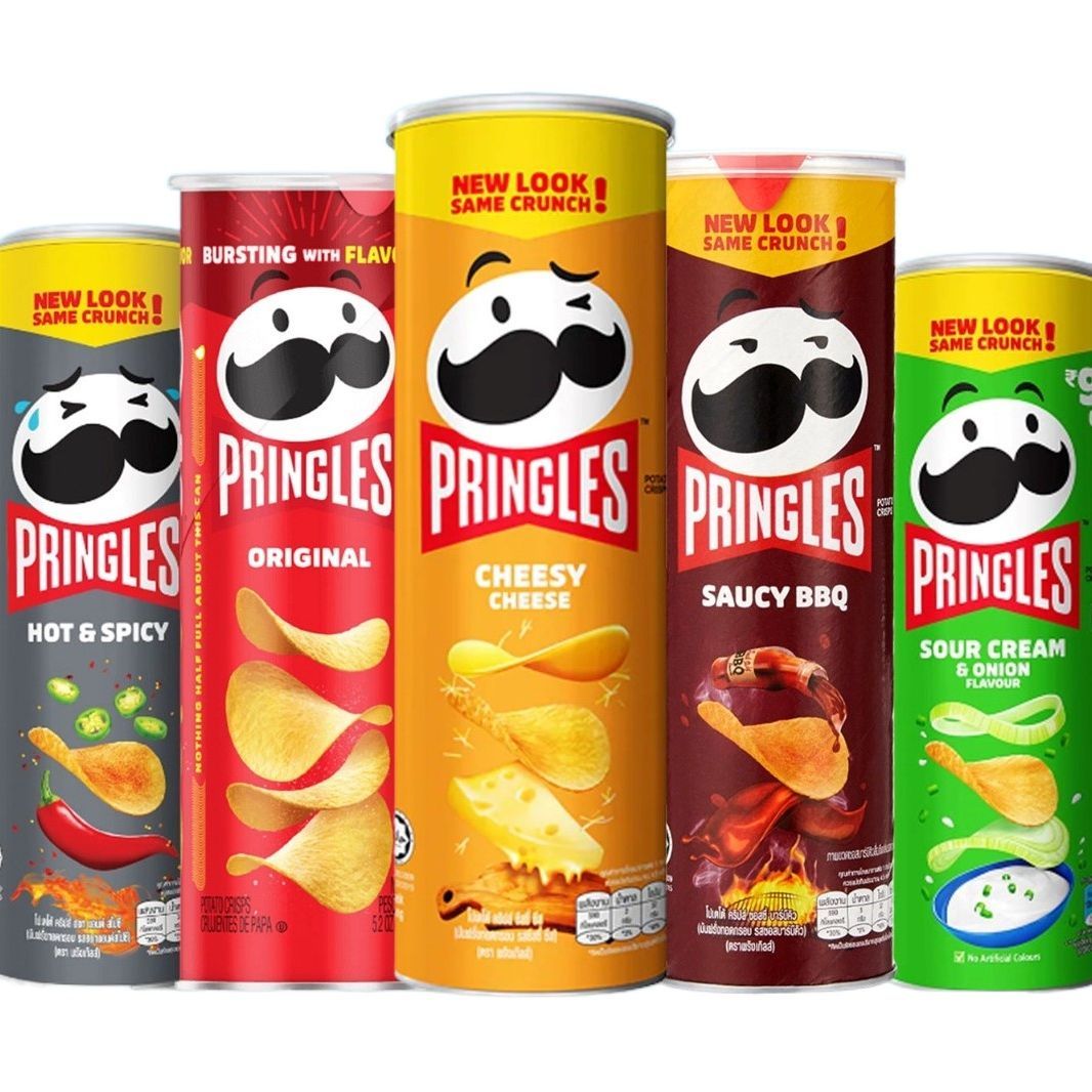 Pringless Chips With Multri Flavor Single Box, Made in USA