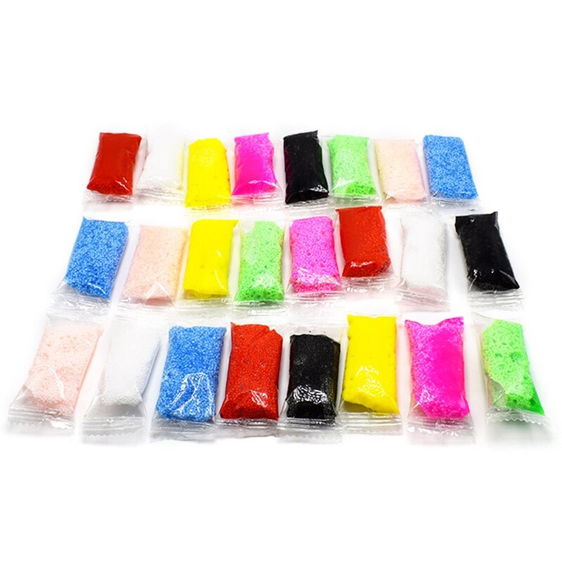 【happy one】1 Bag 8pcs 5g Snow Mud Floam Slime Bead Slime Toy Light Clay. 