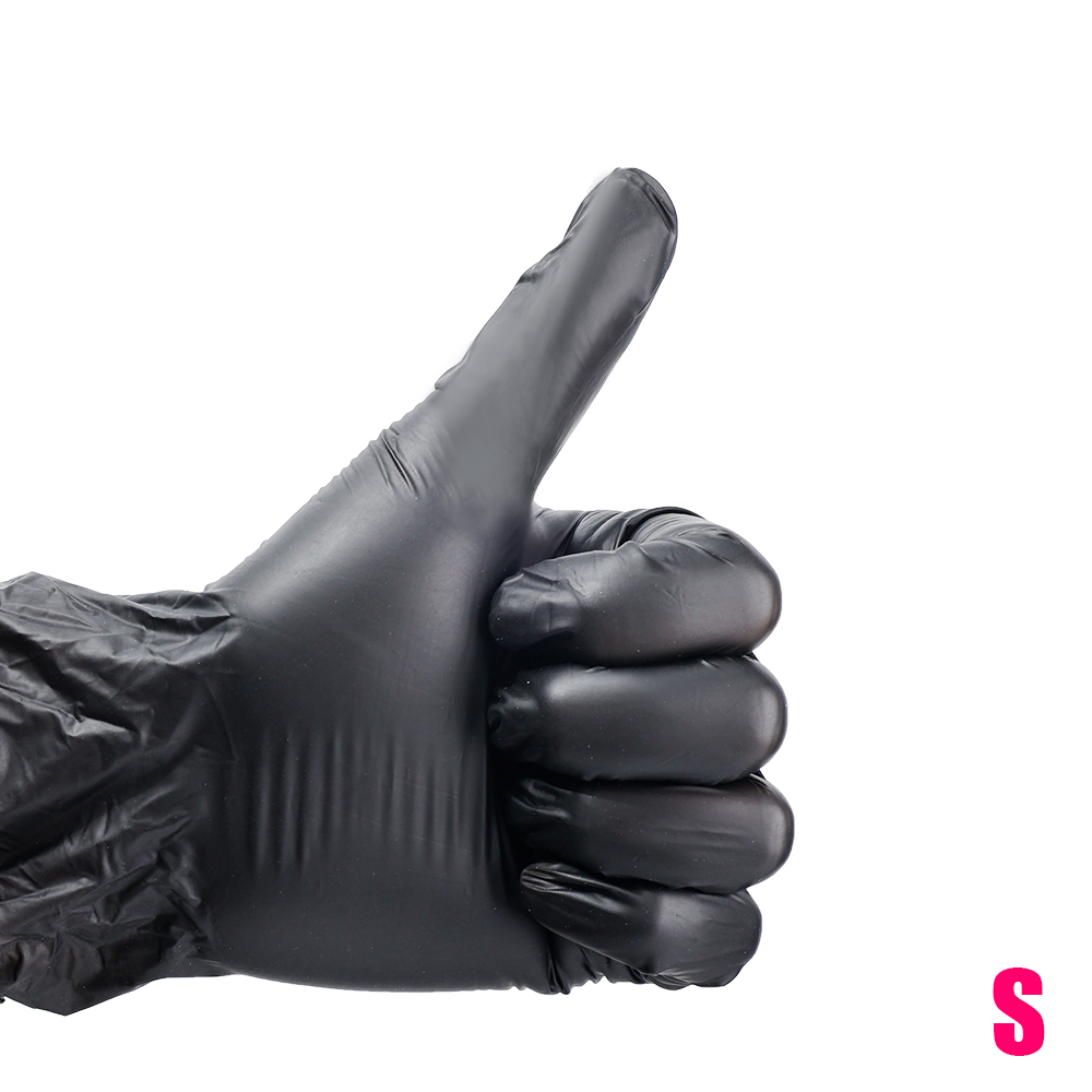1/10/20/50PCS Disposable Black Nitrile Gloves For Household Cleaning