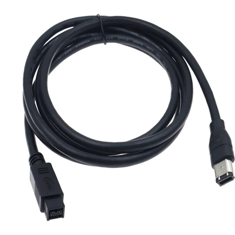 9 PIN to 6 PIN IEEE 1394B FireWire 800 To 600 Data Cable For Digital Cameras, Sound Cards And Other Equipment. 