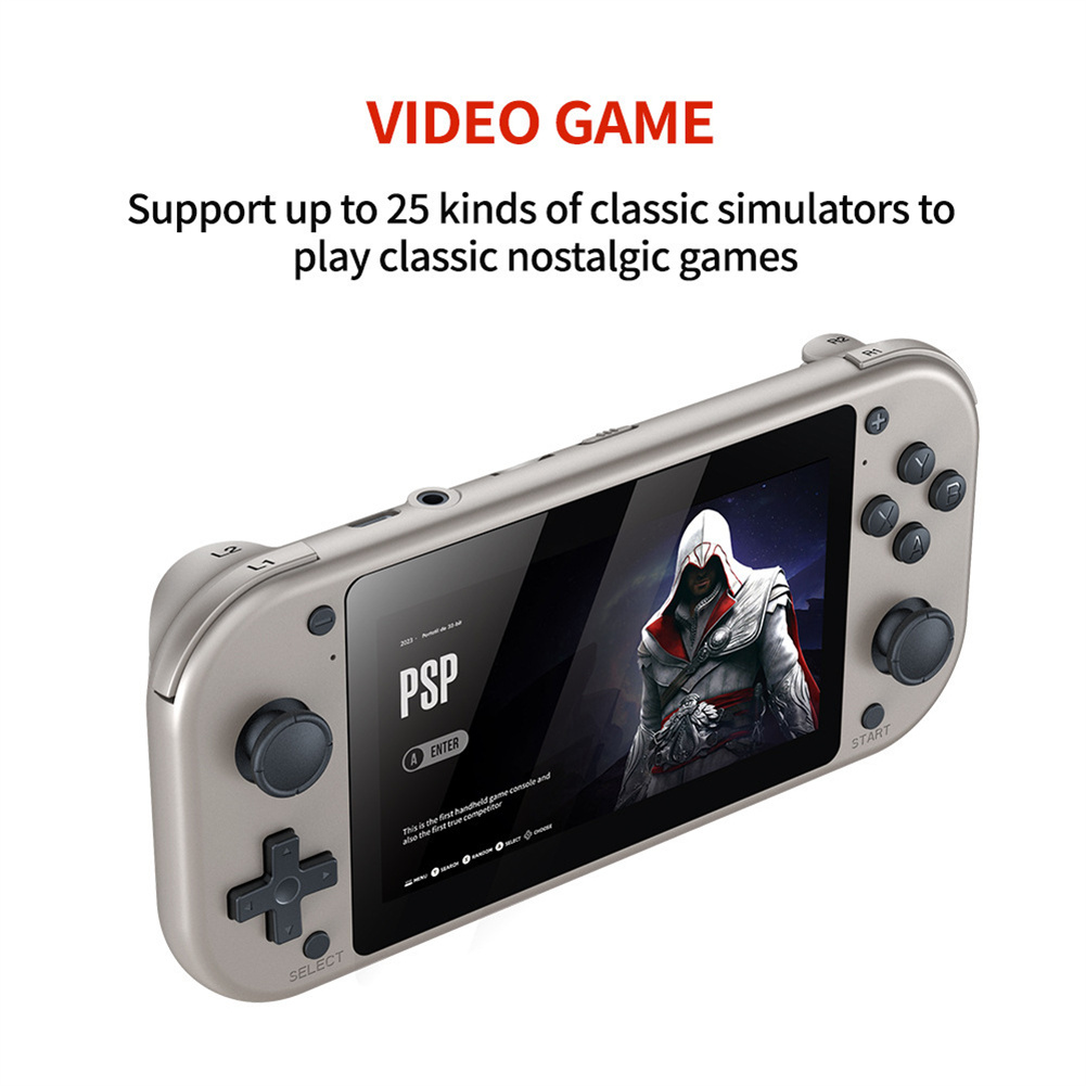 Qiunery 4.3 Inch Video Game Console With Built In 20000+ Games Games 1500MAH Battery Game Console 4K HD Video Nostalgic Game Controller 3D Joystick Console For Kids Men Women. 