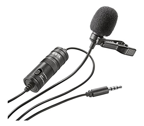 Boya BYM1 Omnidirectional Lavalier Condenser Microphone with 20ft Audio Cable (Black) - Microphone - Microphone - মাইক্রোফোন. 