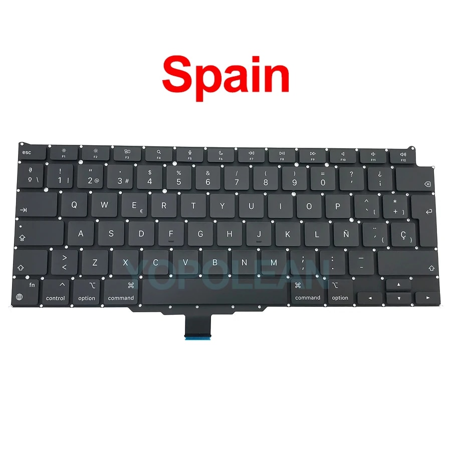 New Laptop A2337 Keyboard For Macbook Air 13 M1 A2337 Keyboard Replacement US UK FR SP IT DE RU AE Layout 2020 Year. 