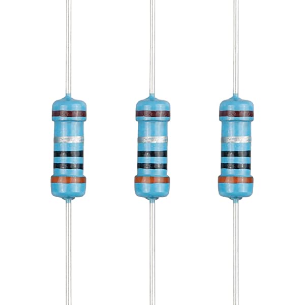 50Pcs- Tolerance 1% 22 Ohm Resistor 22 Ohm Carbon Film Resistor 22 Ohm 1/4W Resistance 0.25 Watt Fixed Resistors Passive Components Parts 2 Pin Leads. 