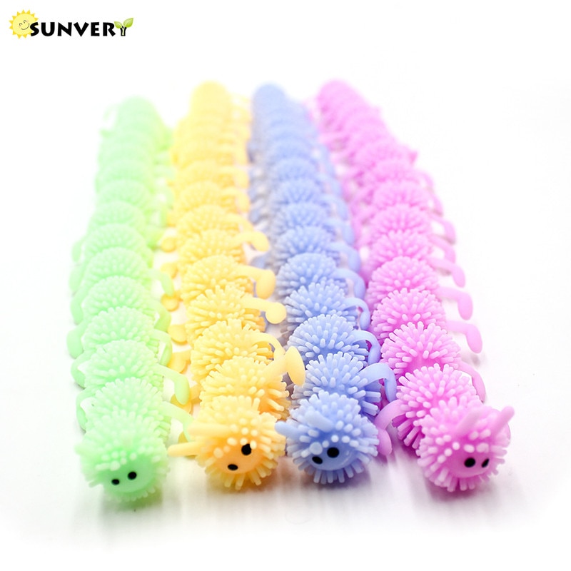 【happy one】Tangle Fidget Toys Stretchy Strings Worm monkey noodles Set Squishy jumbo Anti-Stress squeeze toy Autism. 