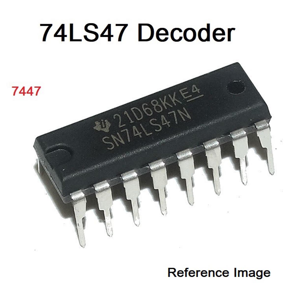 2Pcs- 7447 SN74HC47N 74HC47 74LS47 IC Dual In Package DIP 16 Pin Leads IC Breadboard Friendly IC