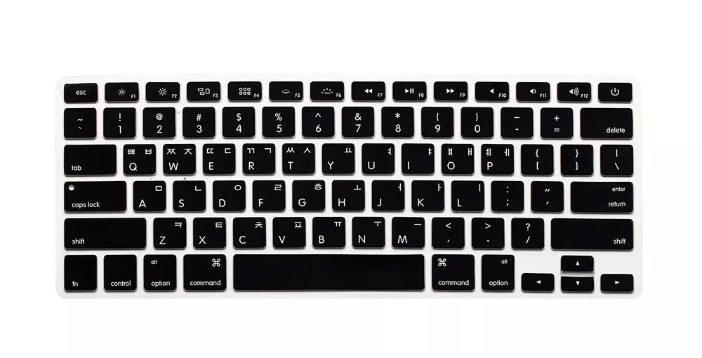 【Daily Necessities For Anyone Store】KR Korean Keyboard Silicone keyboard for Apple macbook Air Pro Retina 13 15 17 for mac book laptop. 