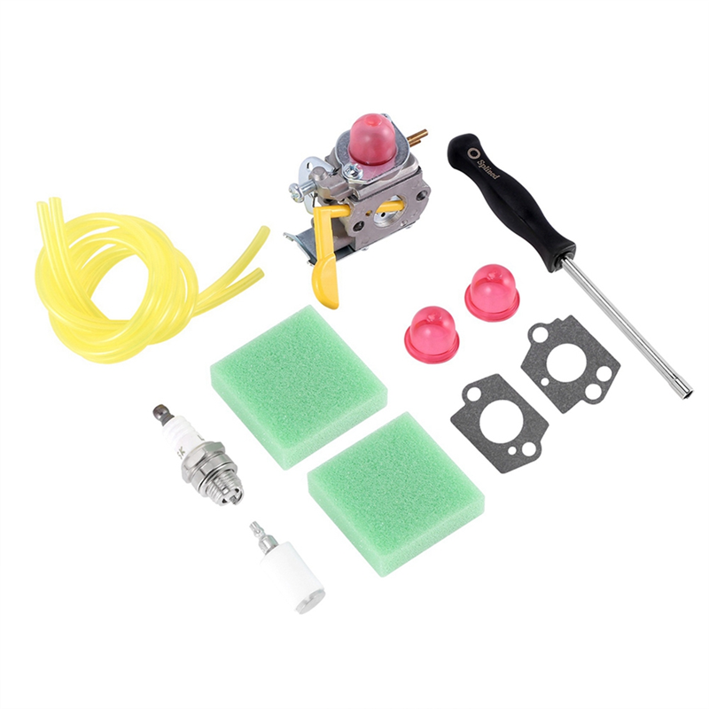 Carburetor AC04122 Fuel Line Kit for Poulan Featherlite Weed Eater FL20 String Trimmer Brushcutter C1U-W24 545081808 Replacement. 