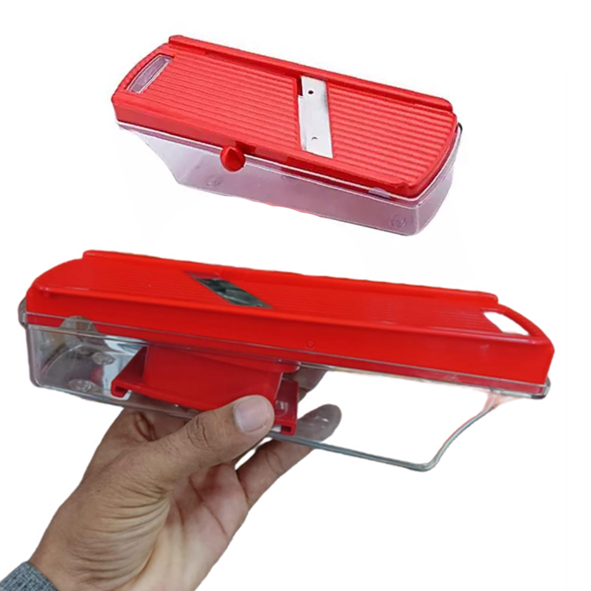 Potato Slicer for Chips Vegetable & Fruit Cutter Slicer, Black/Silver Potato Slicer (1 Potato Slicer) Vegetable & Fruit Slicer. 