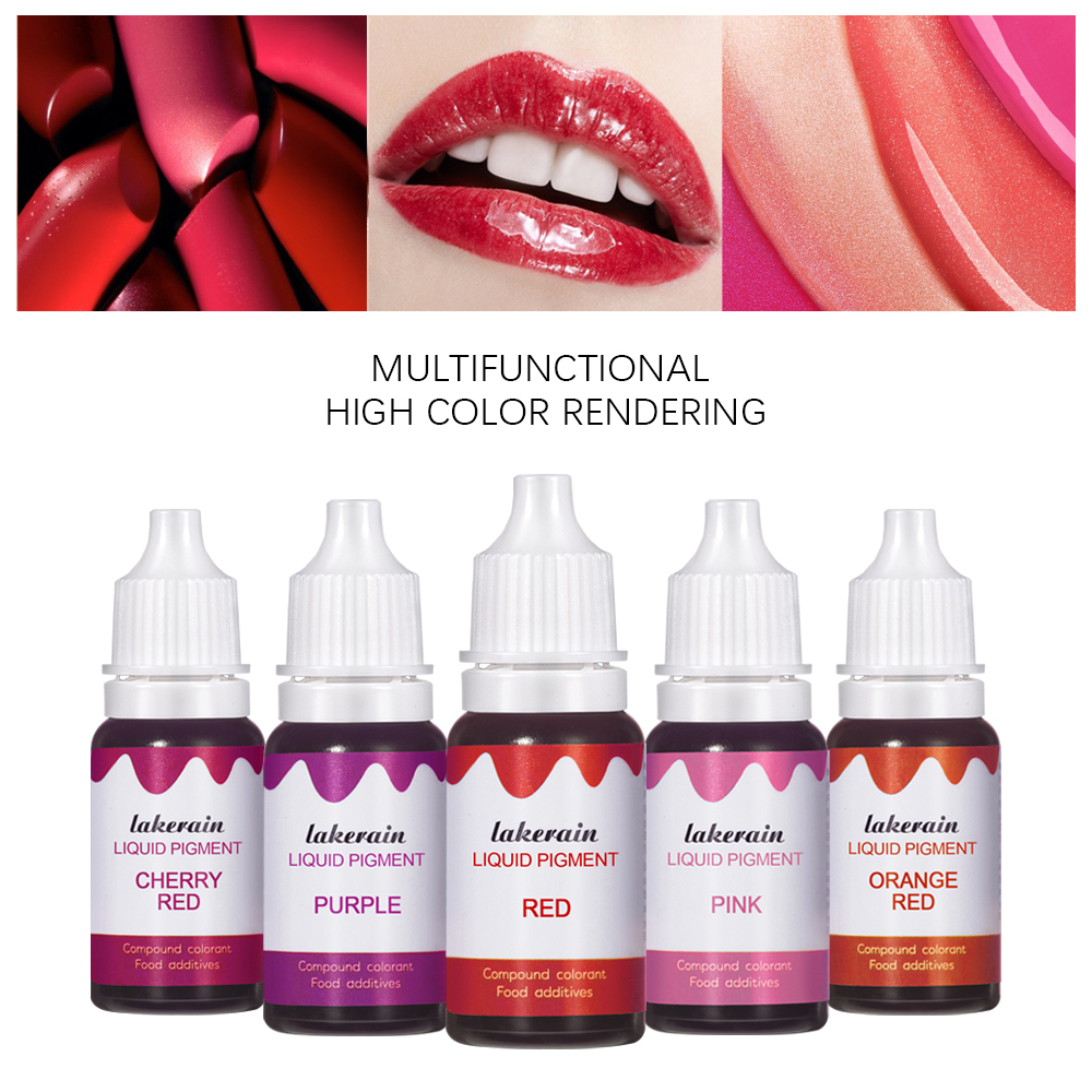 24 Colors DIY Handmade Lip Gloss Liquid Pigment Diffusion Pigment Epoxy Resin Pigments Liquid Colorant Dye Soap Coloring Making. 