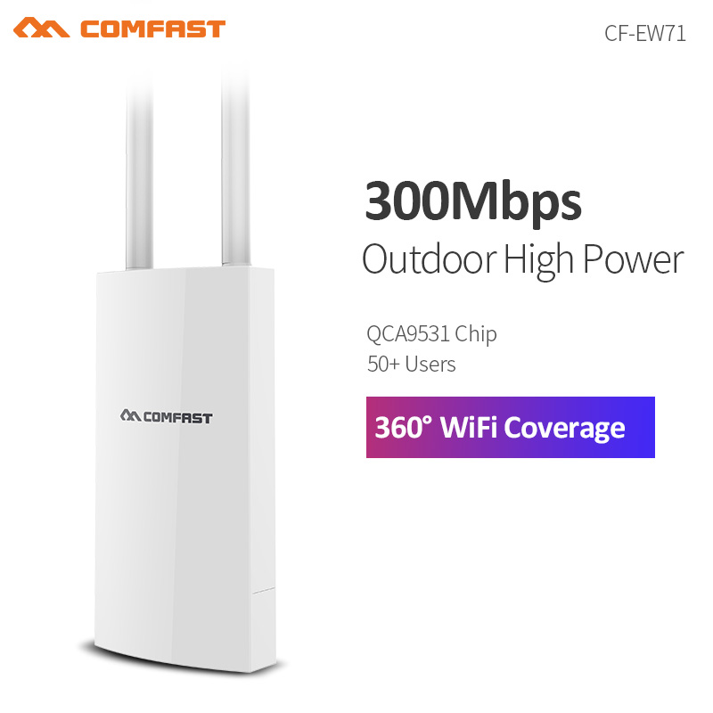 Comfast 300M/1200M Outdoor Access Point Wireless WiFi Extender 2.4G/5GHz AC1200 Wide-Area Router WiFi Antenns Street AP. 
