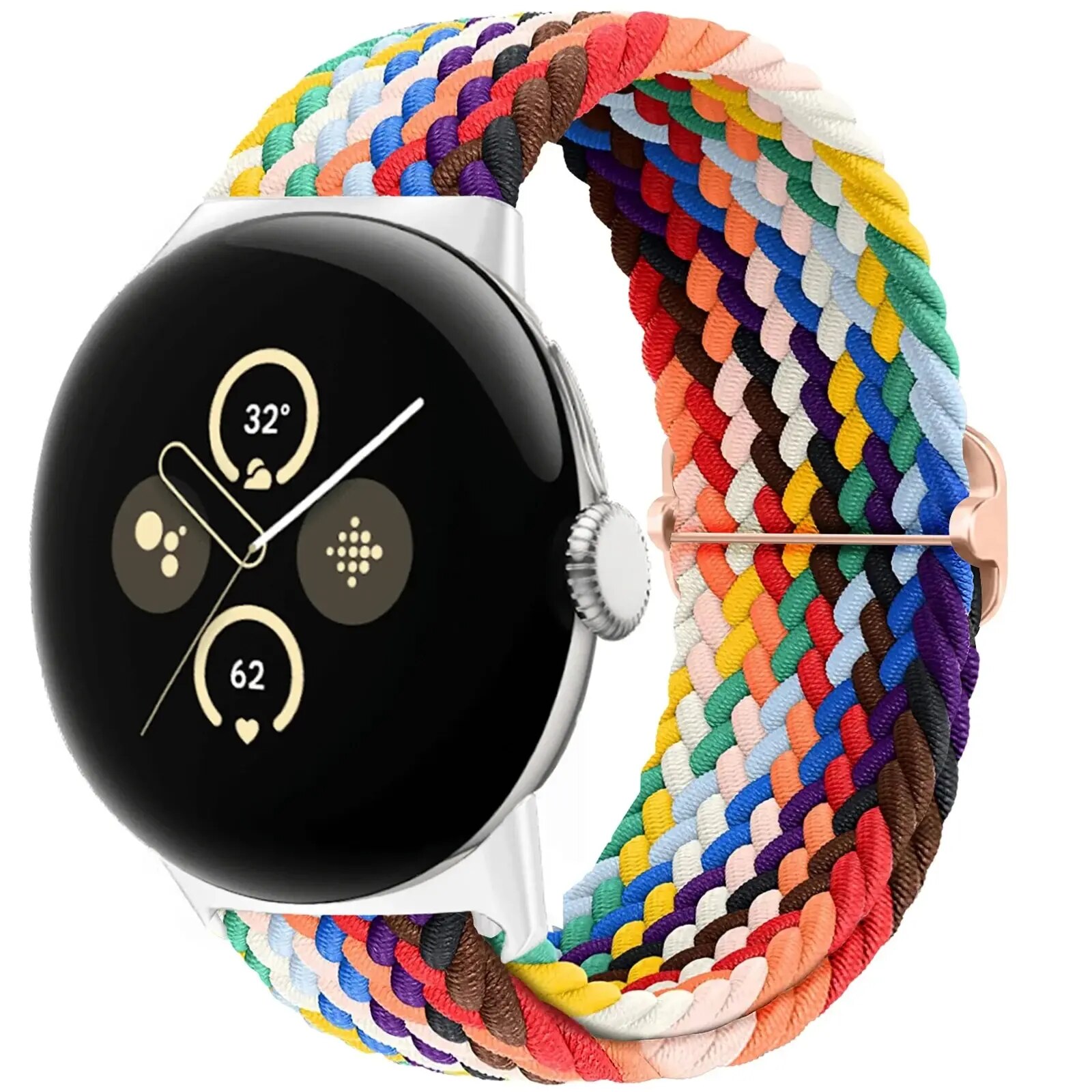 Braided Solo loop for Google pixel 2 band Accessories Smartwatch Elastic Adjustable Nylon belt correa bracelet Pixel Watch Strap. 