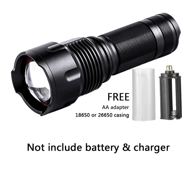 Xhp90.2 9-core Led Flashlight High Quality 18650 26650 AA Battery Torch XHP50 XM-L2 U3 T6 Zoomable Aluminum Alloy Lantern. 