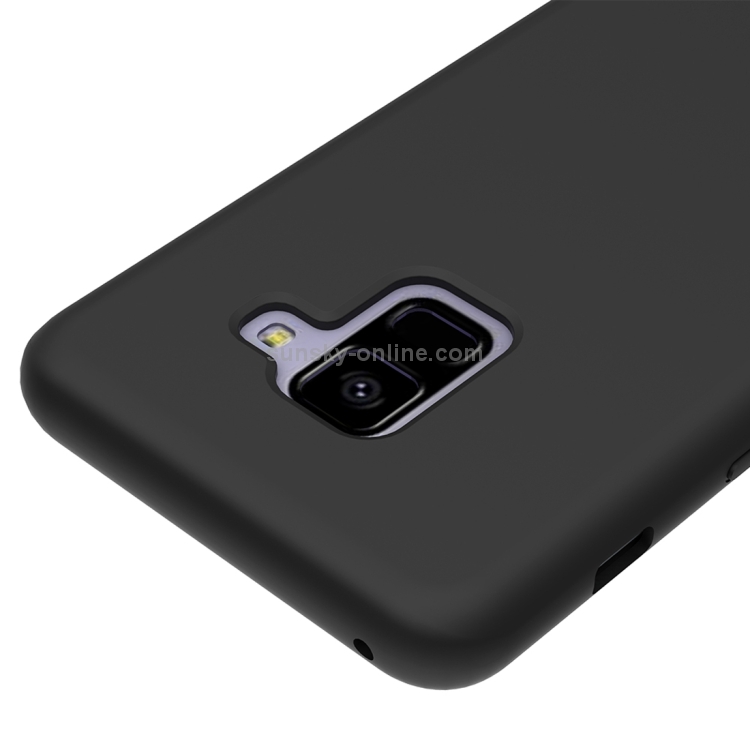 For Samsung Galaxy A8 2018 New Generation Spigen Silicone Fit Designed Soft Gel Rubber Shockproof Back Case Phone Back Cover (Back Case Cover For Smartphone). 
