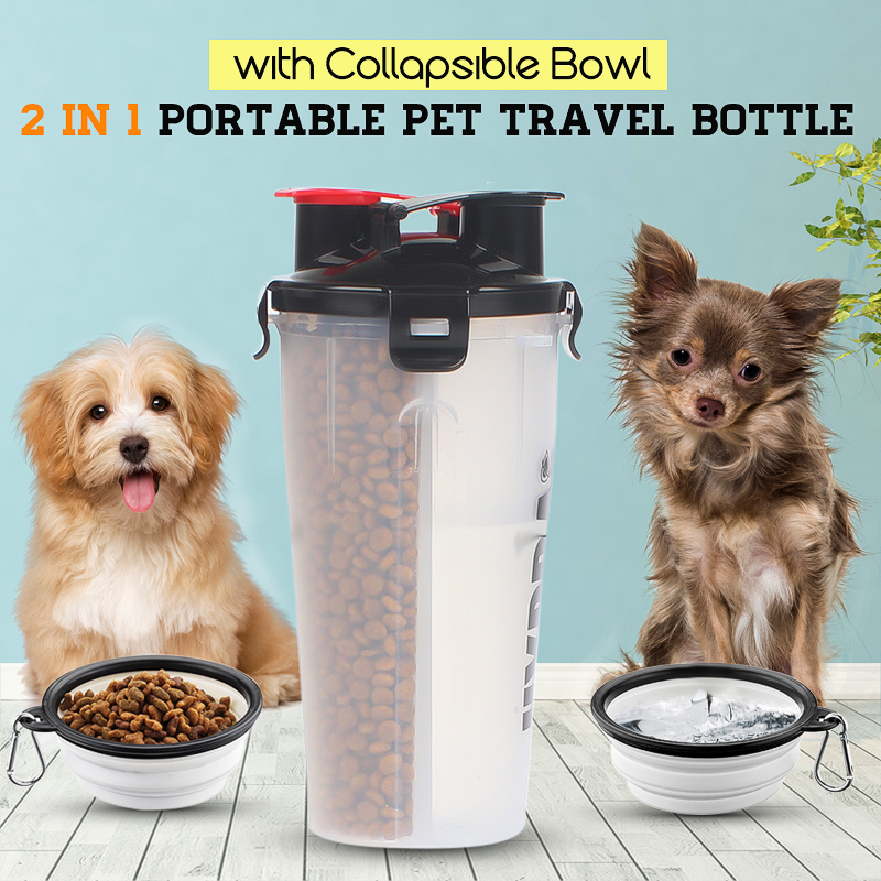 Portable Water Bottle And Dog Food Bowl 1 Piece Blue h3 高級素材使用ブランド