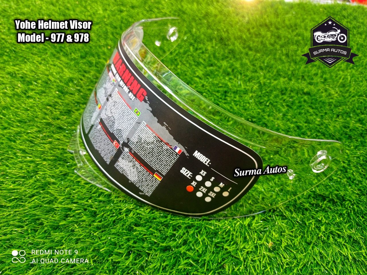 Yohe Helmet Visor ( model- 977,978 ). 