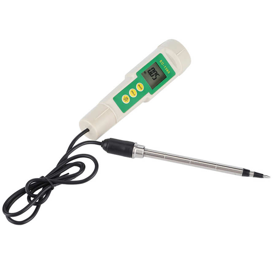 Salinity Meter EC‑3185 Portable Soil EC/TDS/CF Tester for Agricultural Horticultural Planting. 