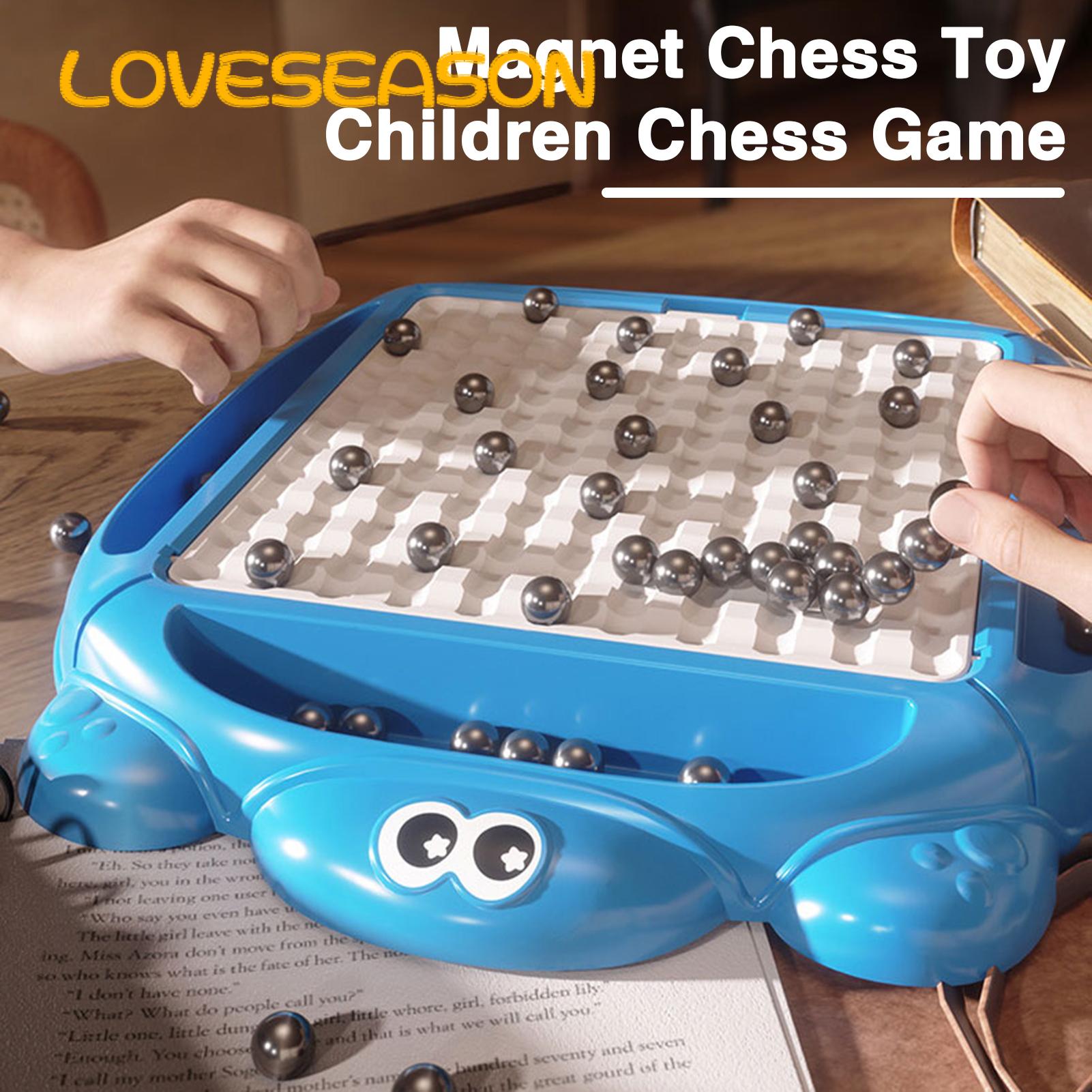 Magnetic Chess Game Portable Magnetic Chess Board Game Set Interactive 2 Player Battle Toy for Logic Training Educational Fun Perfect for 2 Player Chess Board Game. 