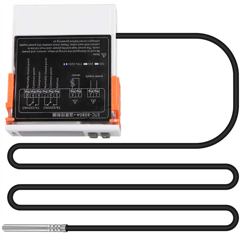 STC-8080A+ Digital Thermostat Temperature Controller Refrigerator Refrigeration Automatic Defrost Single Probe