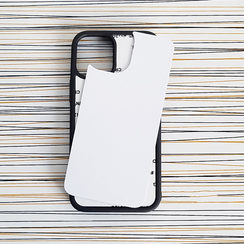 Printable Sublimation Blanks For iPhone 15 14 Plus 11 12 13 Pro Max 13 mini XR XS Heat Press Blank Phone Case with Metal Plates. 