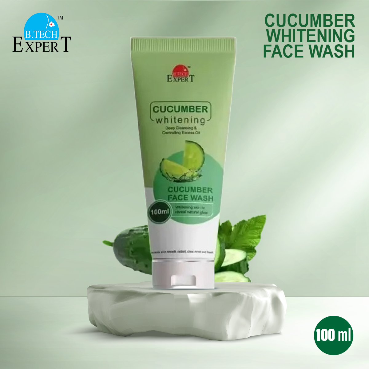 Cucumber Whitening Face Wash 100 ml / Cucumber Extract