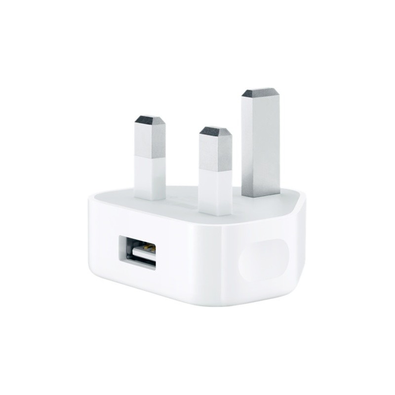 USB Power Adapter with Lightning to USB Charging Cable 5V 1A. 