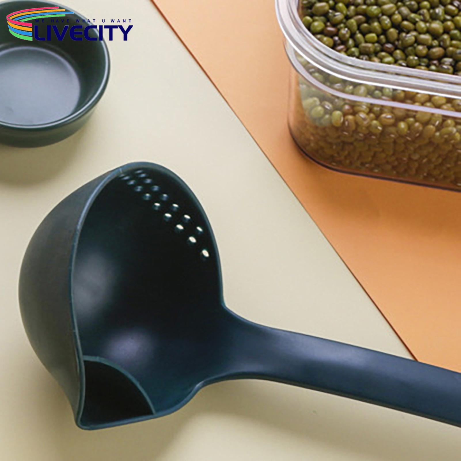 Soup Separation Spoon Efficient Oil-separating Spoon for Safe Easy Cooking Long Handle Food-grade Pp Material Perfect for Hot Pot. 