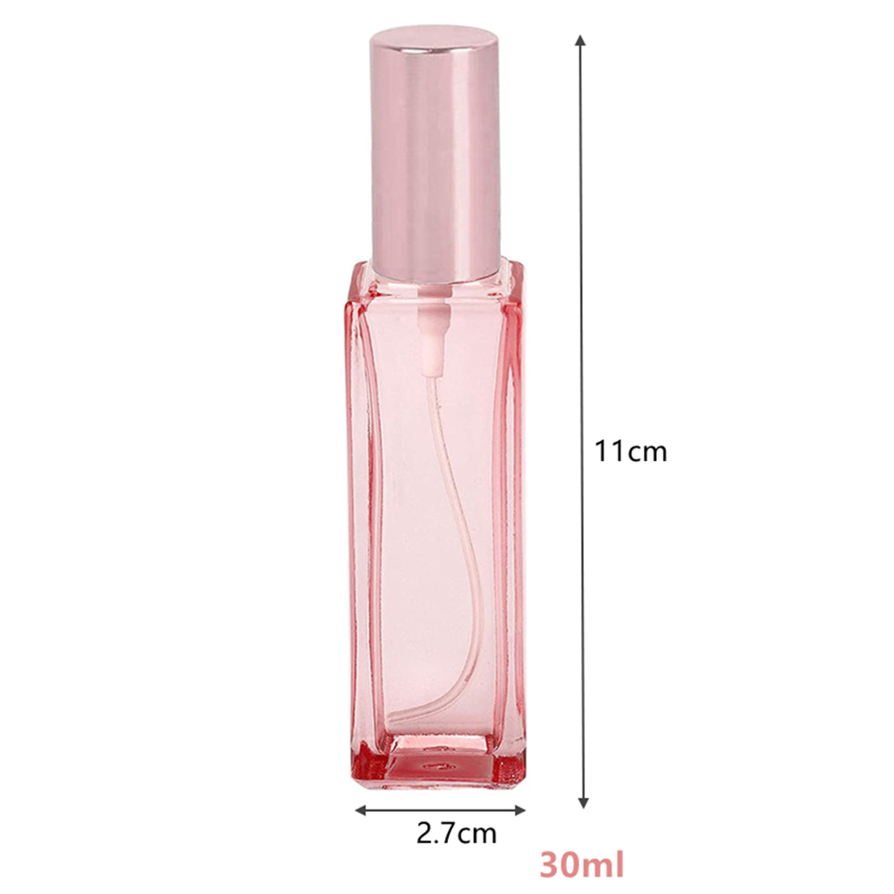 Glass Spray Bottles, 20ML 30ML Rose Protable Refillable Atomizer Travel Perfume Bottle Fine Mist Sprayer. 
