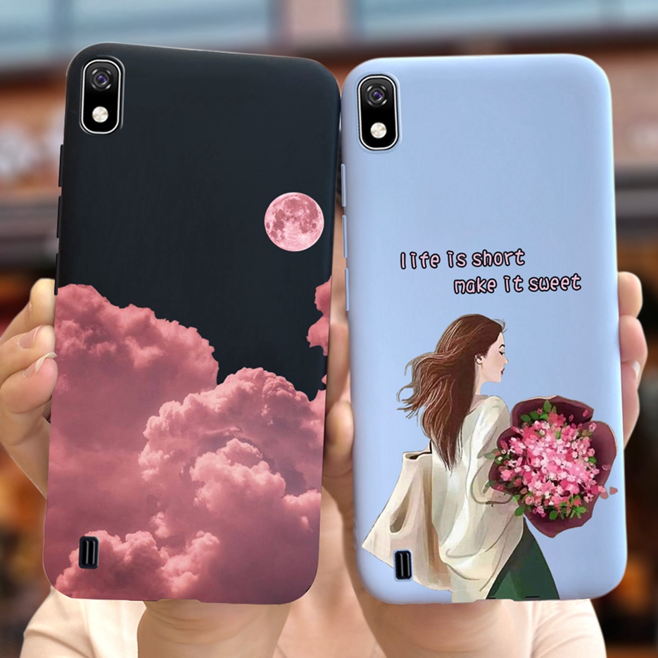 For Samsung Galaxy A10 Case SM-A105F Luxury Candy Painted Cover Soft Silicone Phone Case For Samsung A10 A 10 Back Covers Bumper. 