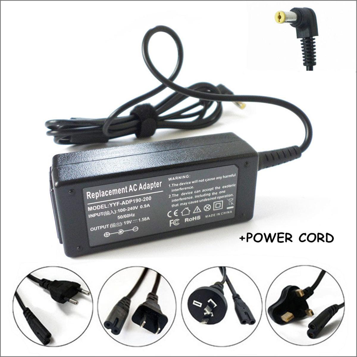 19V 1.58A 30W Power Adapter Charger For Gateway KAV60 LT20 LT2016u LT2030u LT31 N214 NAV50 Acer Aspire One ZG5 Aspire One ZA3