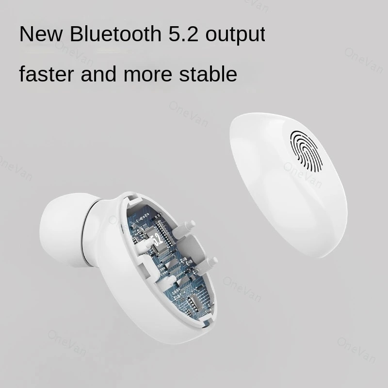 【3C VictoryEagle】Bluetooth Headset with Touch gift for girl mini headphones For iPhone 13 Pro Max 12 11 Poco X3 Tws 5.2. 