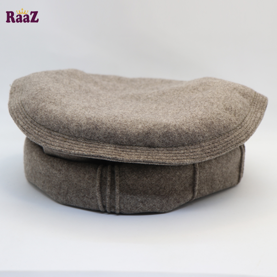 Light Brown New Design Wool Afghani Pakol Cap For Men - Cap For Men - Cap. 