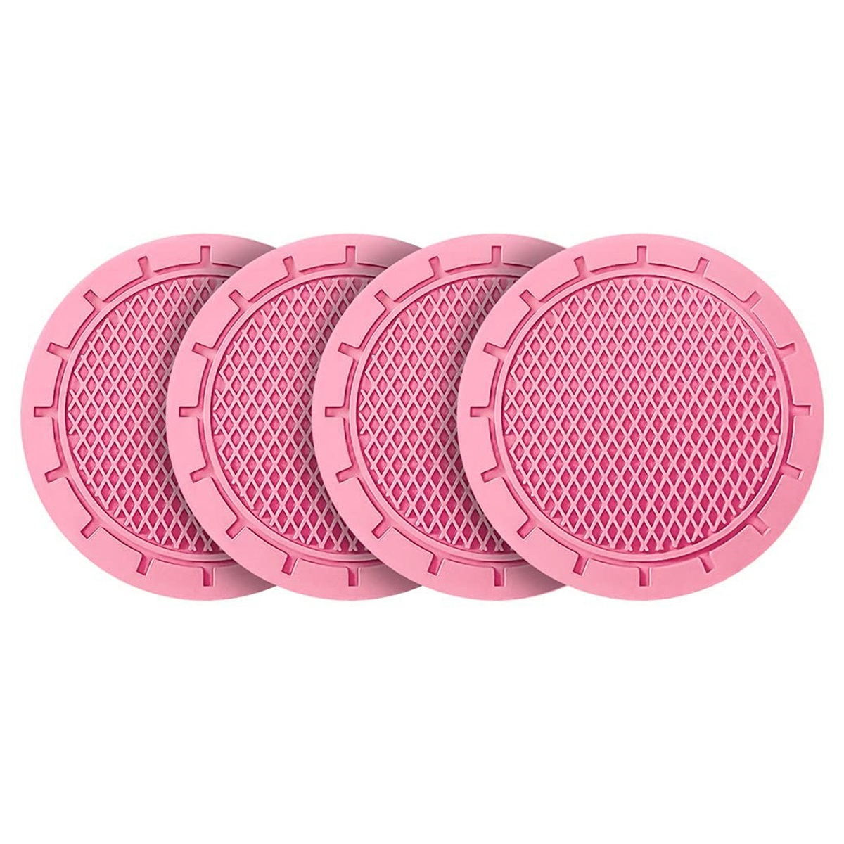 4Pcs Car Cup Holder Coaster Non-Slip Universal Insert Coaster