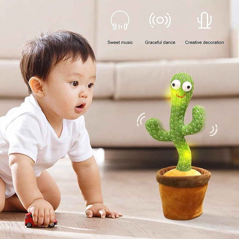 (GEARBEST)  Cactus Plush Toy Electric Singing Songs Dancing And Twisting Cactus Luminous Recording Learning To Speak Twisting Plush Toy Cactus Plush Toy Electric Singing Songs Dancing And Twisting Cactus Luminous Recording Learning To Speak Twisting Plush. 