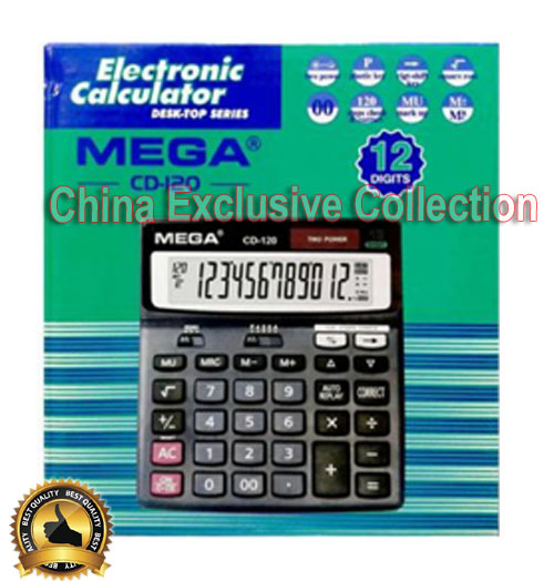 Calculato Cd-120 , 12 Digit 120 Steps Dual Power 1pcs – calculator. 