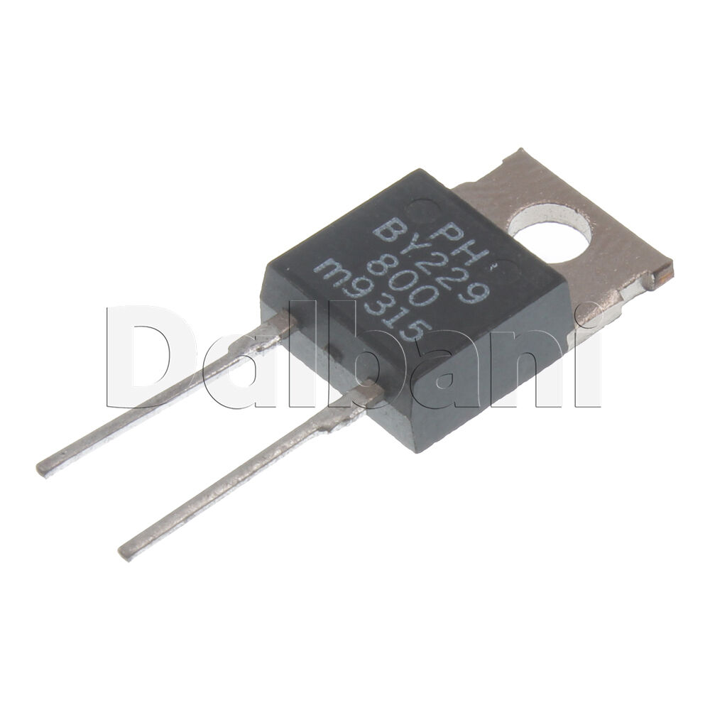 A CLASS BY229 IC BY229 Diode 20A 600V Schottky Diode TO-222 Power Rectifier 2 Pin Leads Chip. 