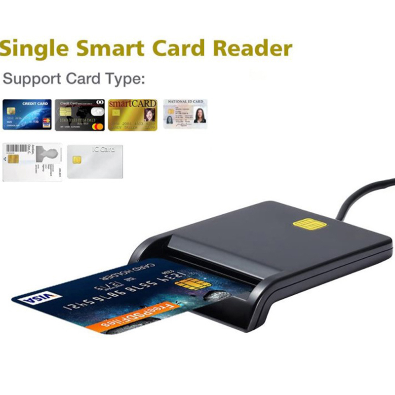 USB Smart Card Reader micro SD/TF memory ID Bank electronic DNIE dni citizen sim cloner connector adapter Id Card Reader Hudduo. 