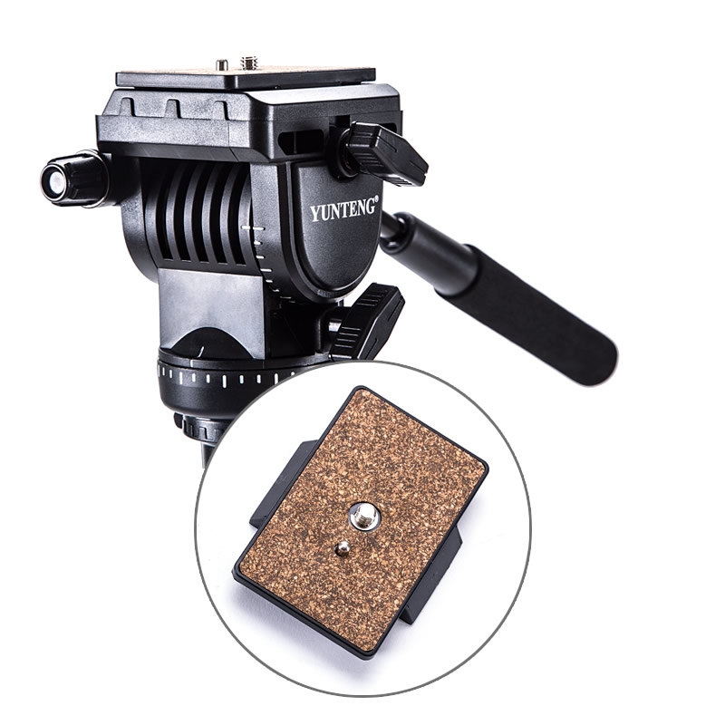 YUNTENG VCT-288 Tripod Mount Monopod with Fluid Drag Head. 
